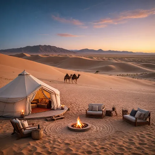 Gobi desert tour experiences with luxury stays in Mongolia